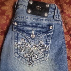 Embellished Blue Jeans